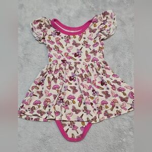 6-12mos Dream Little Big Co. Fairy Friends Cap Sleeve Twirl Bodysuit Dress